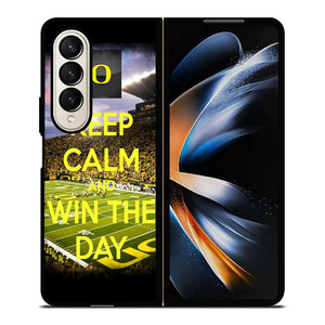 OREGON DUCKS WIN THE DAY Samsung Galaxy Z Fold 4 Case Cover OREGON DUCKS WIN THE DAY Samsung Galaxy Z Fold 4 Case Cover