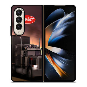 PETERBILT BLACK TRUCK Samsung Galaxy Z Fold 4 Case Cover