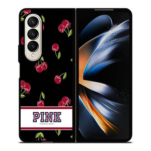 PINK VICTORIA'S SECRET CHERRY Samsung Galaxy Z Fold 4 Case Cover