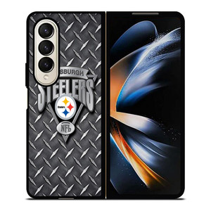 PITTSBURGH STEELERS METAL LOGO Samsung Galaxy Z Fold 4 Case Cover
