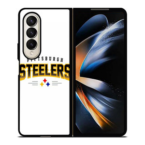 PITTSBURGH STEELERS WHITE WALL Samsung Galaxy Z Fold 4 Case Cover