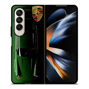 PORSCHE CAR GREEN Samsung Galaxy Z Fold 4 Case Cover