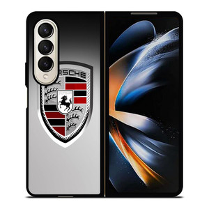 PORSCHE CAR LOGO Samsung Galaxy Z Fold 4 Case Cover PORSCHE CAR LOGO Samsung Galaxy Z Fold 4 Case Cover