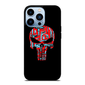 THE PUNISHER SKULL RED BLUE ARTWORK iPhone 13 Pro Max Case