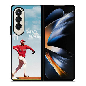 RAFAEL DEVERS BOSTON RED SOX 2 Samsung Galaxy Z Fold 4 Case Cover RAFAEL DEVERS BOSTON RED SOX 2 Samsung Galaxy Z Fold 4 Case Cover