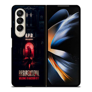 RESIDENT EVIL RACCOON CITY POLICE DEP Samsung Galaxy Z Fold 4 Case Cover RESIDENT EVIL RACCOON CITY POLICE DEP Samsung Galaxy Z Fold 4 Case Cover
