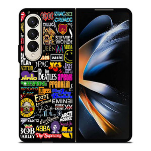 ROCK BAND COLLAGE Samsung Galaxy Z Fold 4 Case Cover ROCK BAND COLLAGE Samsung Galaxy Z Fold 4 Case Cover