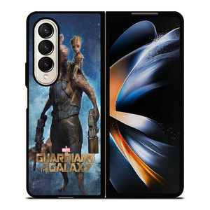 ROCKET RACCOON AND BABY GROOT Samsung Galaxy Z Fold 4 Case Cover