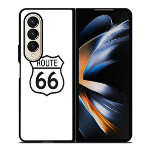 ROUTE 66 HISTORICAL STREET LOGO Samsung Galaxy Z Fold 4 Case Cover