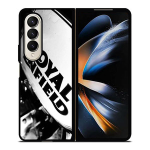 ROYAL ENFIELD LOGO BLACK WHITE Samsung Galaxy Z Fold 4 Case Cover