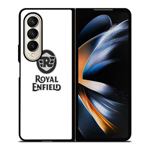 ROYAL ENFIELD WHITE LOGO Samsung Galaxy Z Fold 4 Case Cover