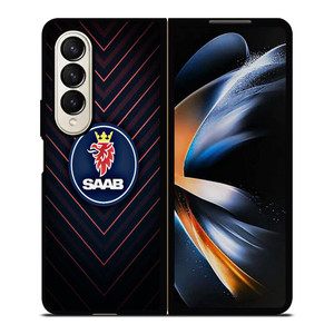 SAAB AUTOMOBILE LOGO Samsung Galaxy Z Fold 4 Case Cover SAAB AUTOMOBILE LOGO Samsung Galaxy Z Fold 4 Case Cover