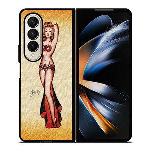 SAILOR JERRY BIKINI GIRL TATTOO Samsung Galaxy Z Fold 4 Case Cover SAILOR JERRY BIKINI GIRL TATTOO Samsung Galaxy Z Fold 4 Case Cover