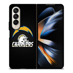 SAN DIEGO CHARGERS METAL LOGO Samsung Galaxy Z Fold 4 Case Cover SAN DIEGO CHARGERS METAL LOGO Samsung Galaxy Z Fold 4 Case Cover