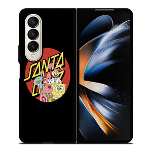SANTA CRUZ SKATEBOARD X SPONGEBOB Samsung Galaxy Z Fold 4 Case Cover