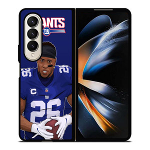 SAQUON BARKLEY NY GIANTS Samsung Galaxy Z Fold 4 Case Cover SAQUON BARKLEY NY GIANTS Samsung Galaxy Z Fold 4 Case Cover