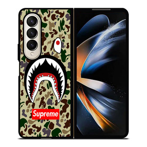 SHARK CAMO BATHING APE SUPREME Samsung Galaxy Z Fold 4 Case Cover SHARK CAMO BATHING APE SUPREME Samsung Galaxy Z Fold 4 Case Cover