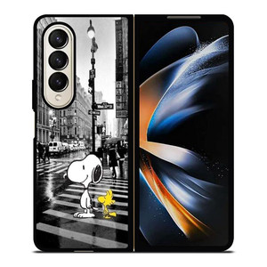 SNOOPY STREET RAIN Samsung Galaxy Z Fold 4 Case Cover SNOOPY STREET RAIN Samsung Galaxy Z Fold 4 Case Cover