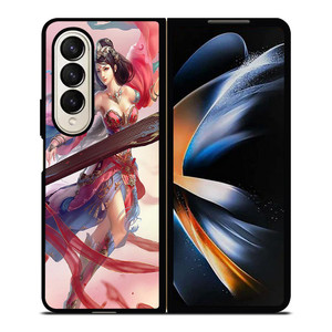 SONA LEAGUE OF LEGENDS 2 Samsung Galaxy Z Fold 4 Case Cover SONA LEAGUE OF LEGENDS 2 Samsung Galaxy Z Fold 4 Case Cover