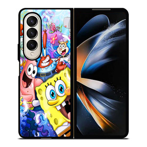 SPONGEBOB AND FRIEND BUBLE Samsung Galaxy Z Fold 4 Case Cover