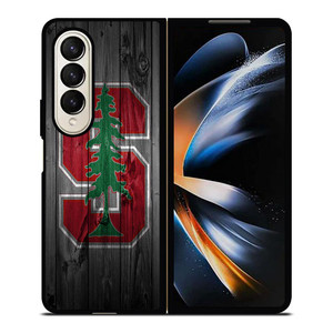 STANFORD CARDINAL WOODEN LOGO Samsung Galaxy Z Fold 4 Case Cover