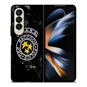 STARS RACCOON POLICE DEP BADGE 3 Samsung Galaxy Z Fold 4 Case Cover