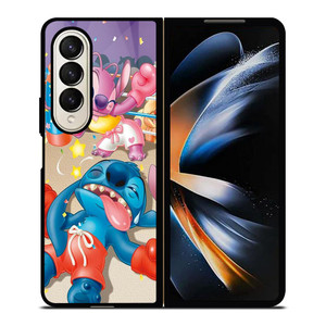 STITCH AND GIRLFRIEND BOXING Samsung Galaxy Z Fold 4 Case Cover