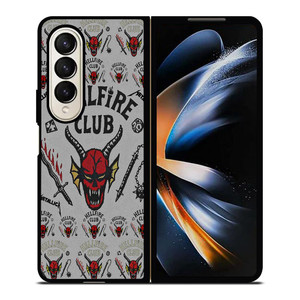 STRANGER THINGS HELLFIRE MASK Samsung Galaxy Z Fold 4 Case Cover