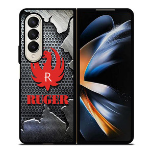 STURM RUGER FIREARM METAL LOGO 2 Samsung Galaxy Z Fold 4 Case Cover STURM RUGER FIREARM METAL LOGO 2 Samsung Galaxy Z Fold 4 Case Cover