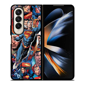 SUPERMAN COLLAGE SUPERHERO Samsung Galaxy Z Fold 4 Case Cover SUPERMAN COLLAGE SUPERHERO Samsung Galaxy Z Fold 4 Case Cover