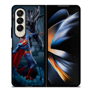 SUPERMAN VS BATMAN SUPERHERO DC Samsung Galaxy Z Fold 4 Case Cover SUPERMAN VS BATMAN SUPERHERO DC Samsung Galaxy Z Fold 4 Case Cover