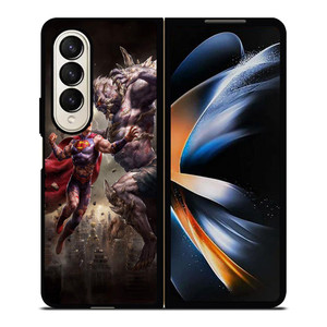 SUPERMAN VS DOOMSDAY ART Samsung Galaxy Z Fold 4 Case Cover