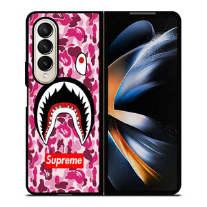 SUPREME BAPE CAMO SHARK Samsung Galaxy Z Fold 4 Case Cover SUPREME BAPE CAMO SHARK Samsung Galaxy Z Fold 4 Case Cover