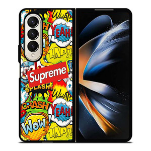 SUPREME CARTOON HALFTONE Samsung Galaxy Z Fold 4 Case Cover