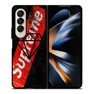 SUPREME DIAMOND SUPPLY CO BLACK Samsung Galaxy Z Fold 4 Case Cover SUPREME DIAMOND SUPPLY CO BLACK Samsung Galaxy Z Fold 4 Case Cover