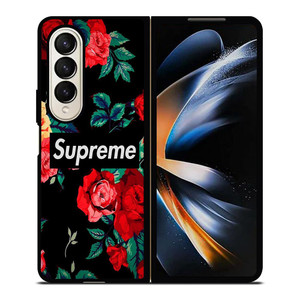 SUPREME FLOWER LOGO Samsung Galaxy Z Fold 4 Case Cover SUPREME FLOWER LOGO Samsung Galaxy Z Fold 4 Case Cover