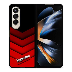SUPREME RED PATTERN Samsung Galaxy Z Fold 4 Case Cover SUPREME RED PATTERN Samsung Galaxy Z Fold 4 Case Cover