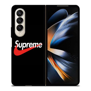 SUPREME X NIKE BLACK LOGO Samsung Galaxy Z Fold 4 Case Cover SUPREME X NIKE BLACK LOGO Samsung Galaxy Z Fold 4 Case Cover