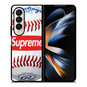 SUPREME X RAWLINGS BASEBALL Samsung Galaxy Z Fold 4 Case Cover SUPREME X RAWLINGS BASEBALL Samsung Galaxy Z Fold 4 Case Cover