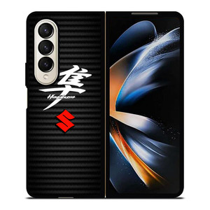 SUZUKI HAYABUSA CARBON LOGO Samsung Galaxy Z Fold 4 Case Cover