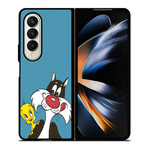 SYLVESTER AND TWEETY CLASSIC CARTOON Samsung Galaxy Z Fold 4 Case Cover