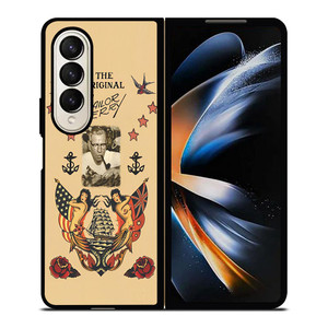 TATTOO SAILOR JERRY FACE Samsung Galaxy Z Fold 4 Case Cover TATTOO SAILOR JERRY FACE Samsung Galaxy Z Fold 4 Case Cover