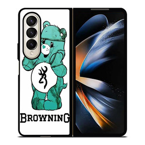 TENDERHEART BEAR CAMO BROWNING Samsung Galaxy Z Fold 4 Case Cover