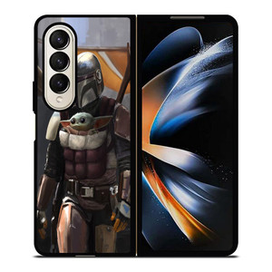 THE MANDALORIAN AND BABY YODA Samsung Galaxy Z Fold 4 Case Cover