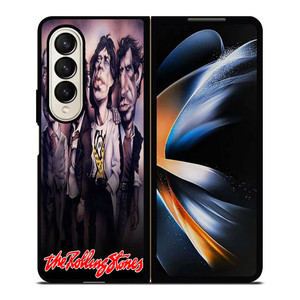 THE ROLLING STONES CARICATURE Samsung Galaxy Z Fold 4 Case Cover