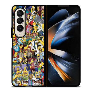 THE SIMPSONS ALL COLLAGE Samsung Galaxy Z Fold 4 Case Cover