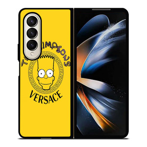THE SIMPSONS X VERSACE Samsung Galaxy Z Fold 4 Case Cover THE SIMPSONS X VERSACE Samsung Galaxy Z Fold 4 Case Cover
