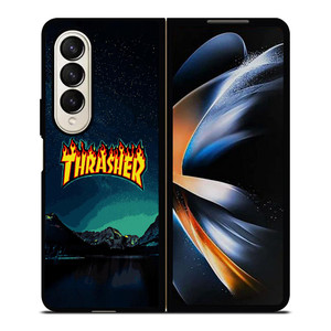 THRASHER SKATEBOARD MAGAZINE SKY NIGHT Samsung Galaxy Z Fold 4 Case Cover