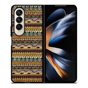 TIBAL PATTERN AZTEC Samsung Galaxy Z Fold 4 Case Cover TIBAL PATTERN AZTEC Samsung Galaxy Z Fold 4 Case Cover