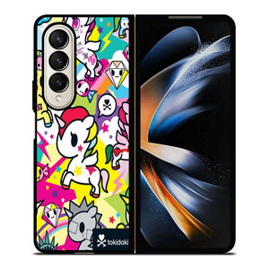 TOKIDOKI UNICORN COLLAGE 2 Samsung Galaxy Z Fold 4 Case Cover TOKIDOKI UNICORN COLLAGE 2 Samsung Galaxy Z Fold 4 Case Cover